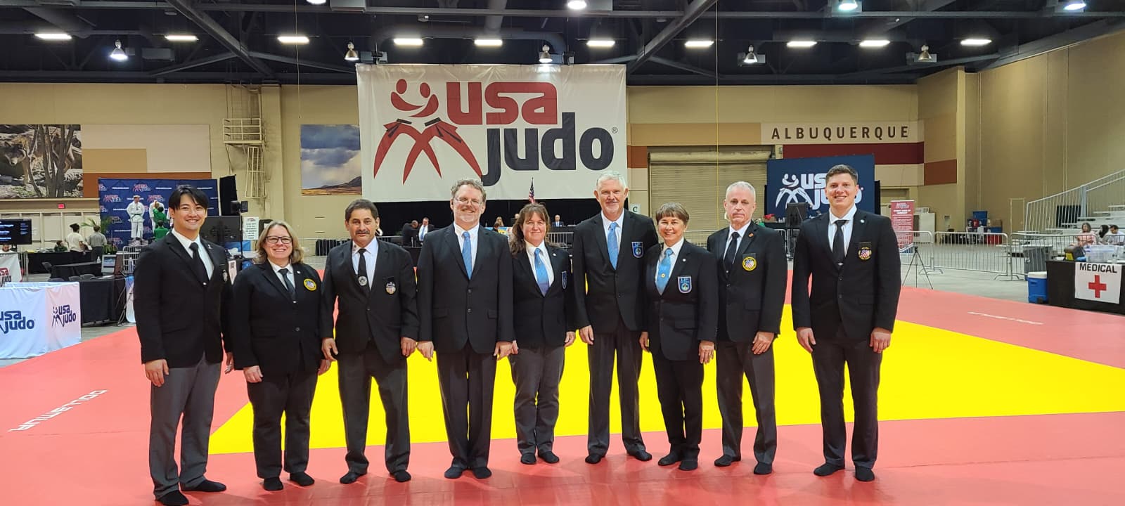 Referees for Mat 3 of the 2026 USA Judo Senior Nationals