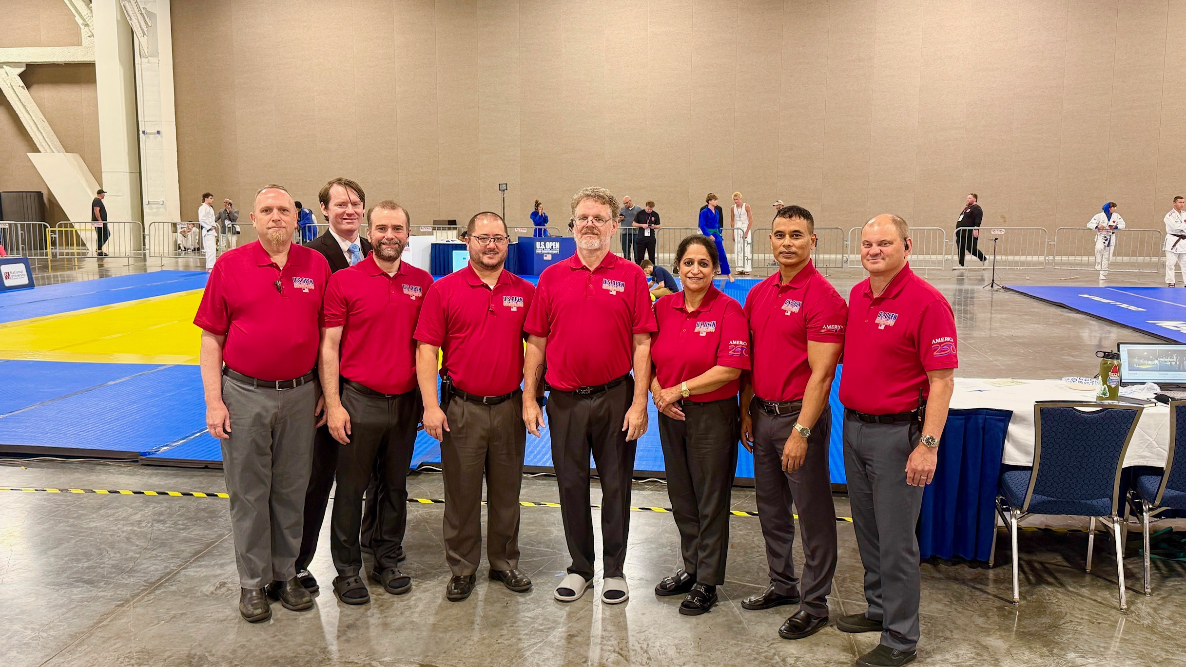 Referees for Mats 9 & 10 for Day 3 (July 26, 2026) of the 2026 US Open Judo Championships