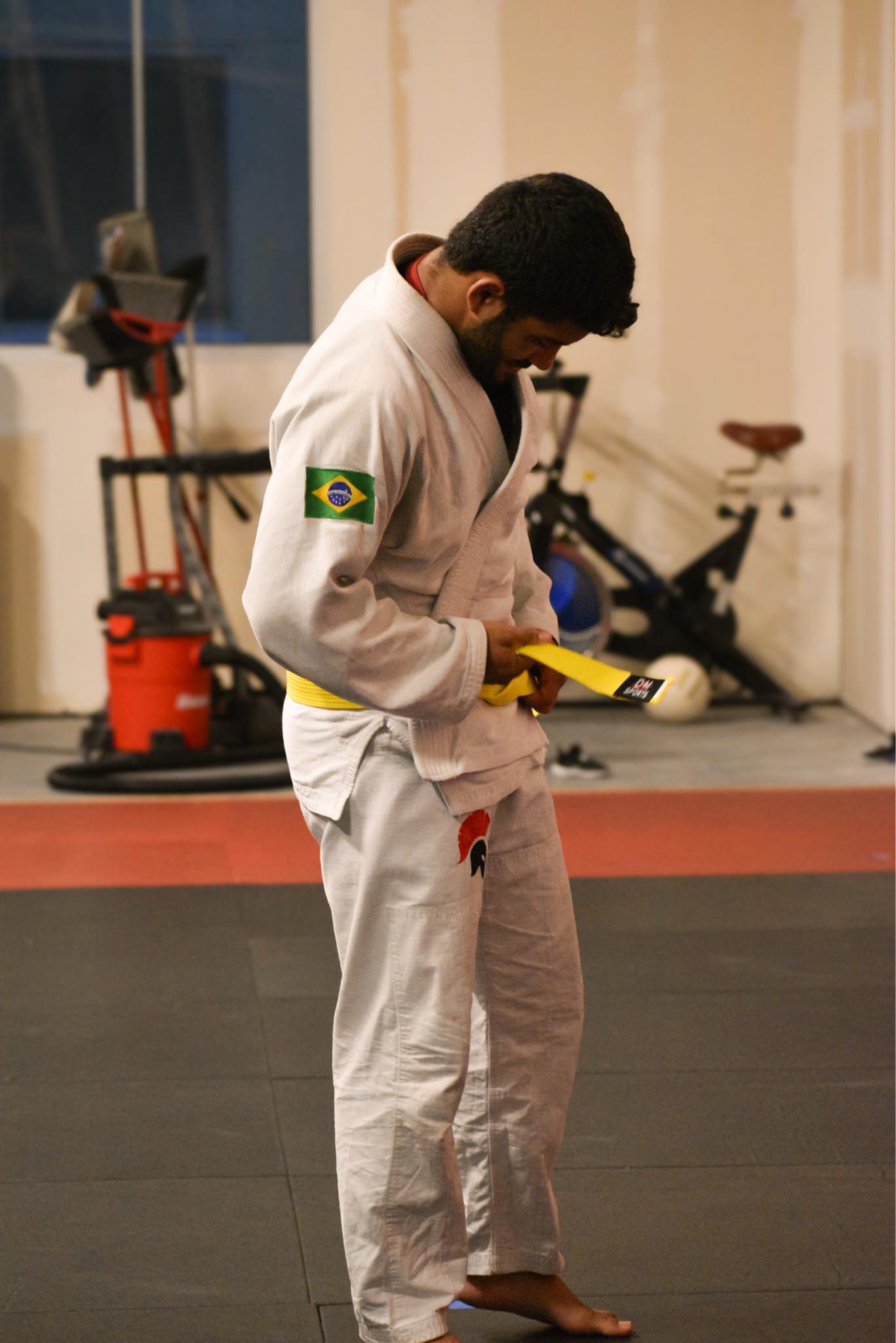 David J. Ellis presenting Gabriel Ferreira da conceicao with his Rokyu (Yellow Belt) on September 10, 2026