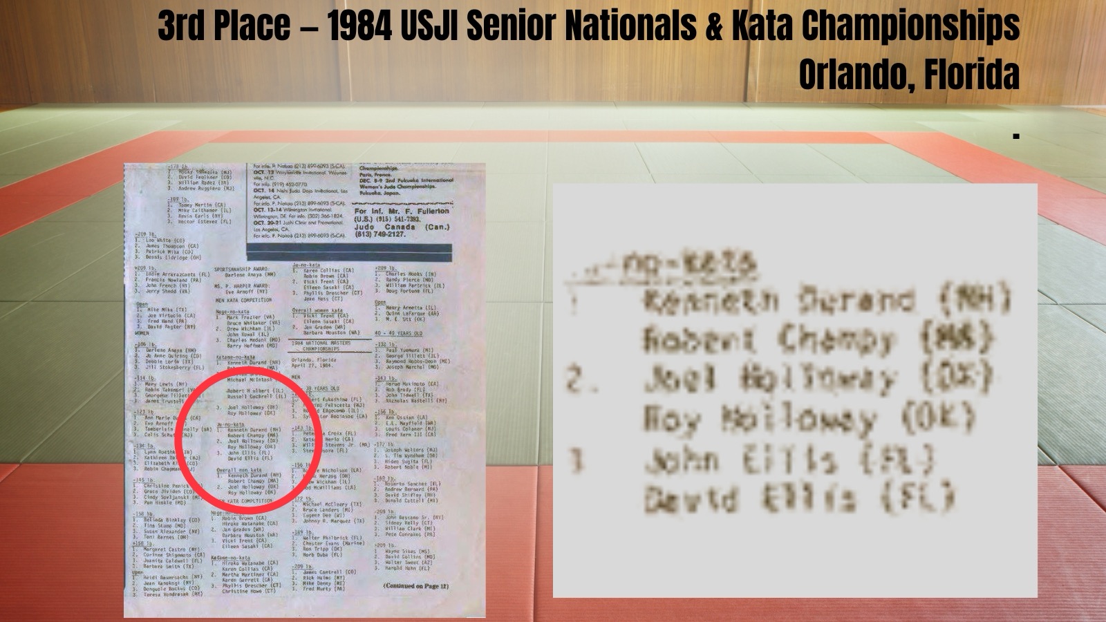 April 1984 - 1984 USJI Senior Nationals & Kata Championships - Orlando, Florida