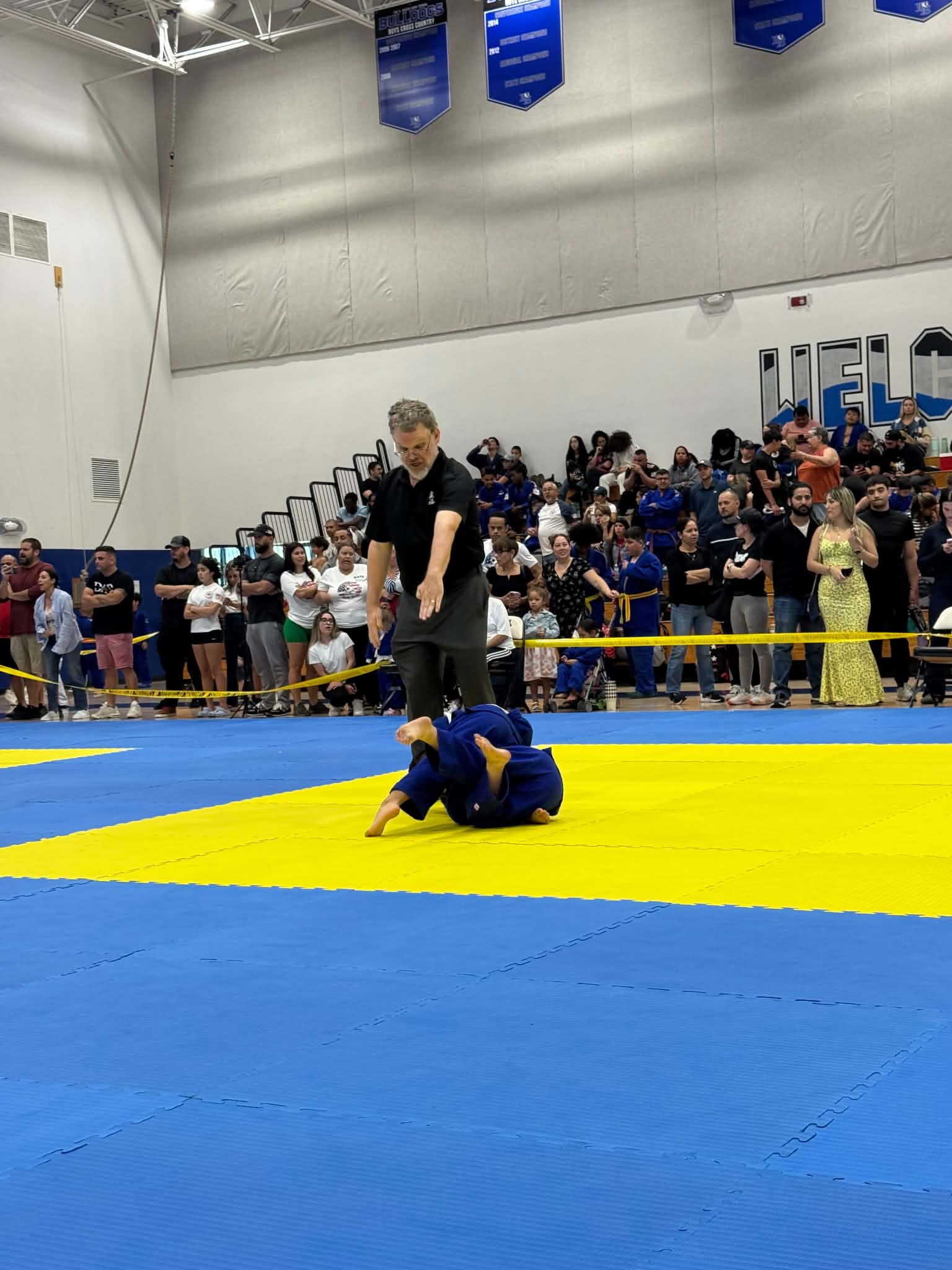 David J. Ellis refereeing on April 25, 2026 at the 2026 Southwest Florida State Judo Championship